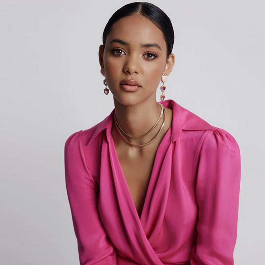 Shirt Skirt Dress Bow Knot Right Angle Shoulder Aclosy