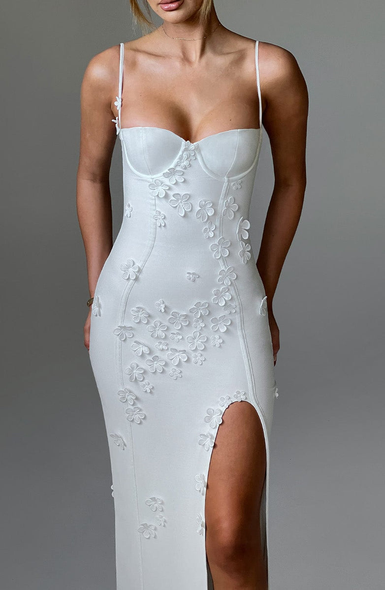 ALANA MAXI DRESS-LINED-BLACK aclosy