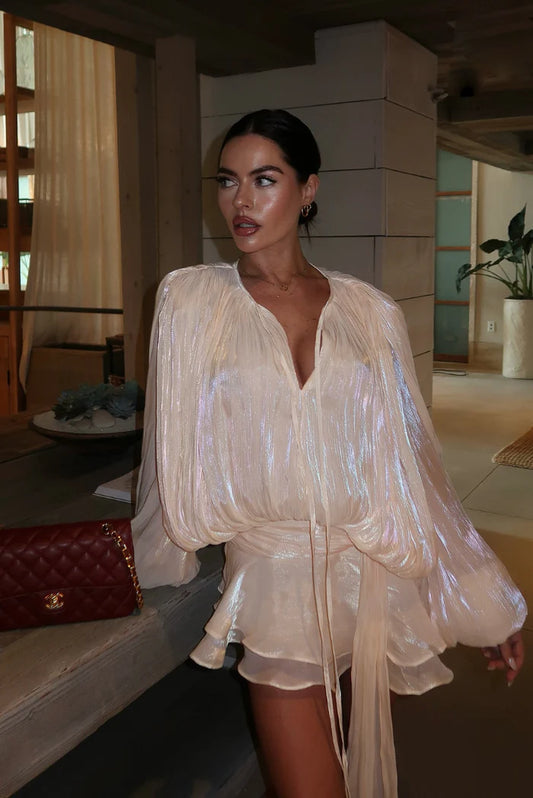 LARA RUFFLE MINI DRESS