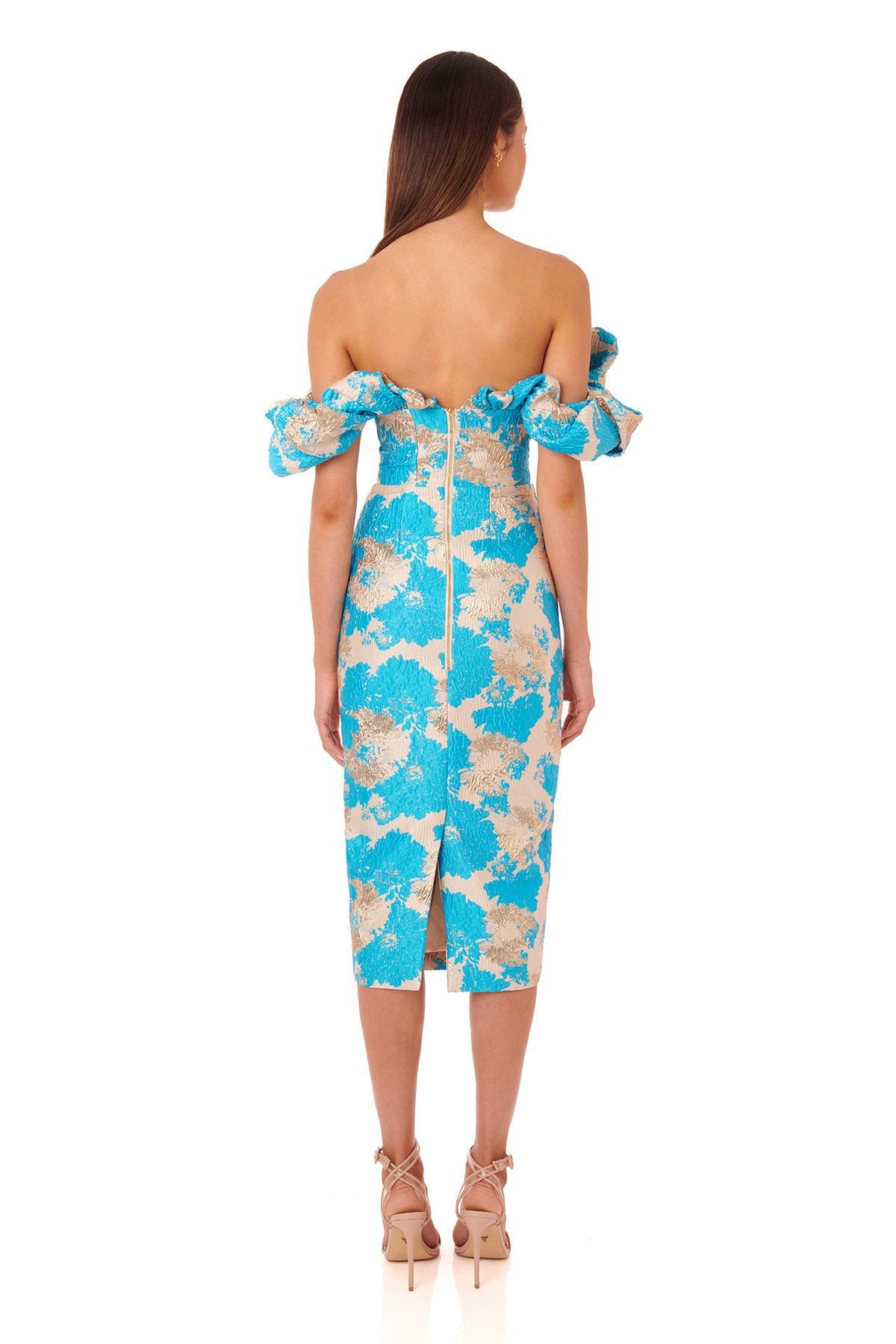 Women's Fashion Temperament Jacquard V-neck Dress Aclosy