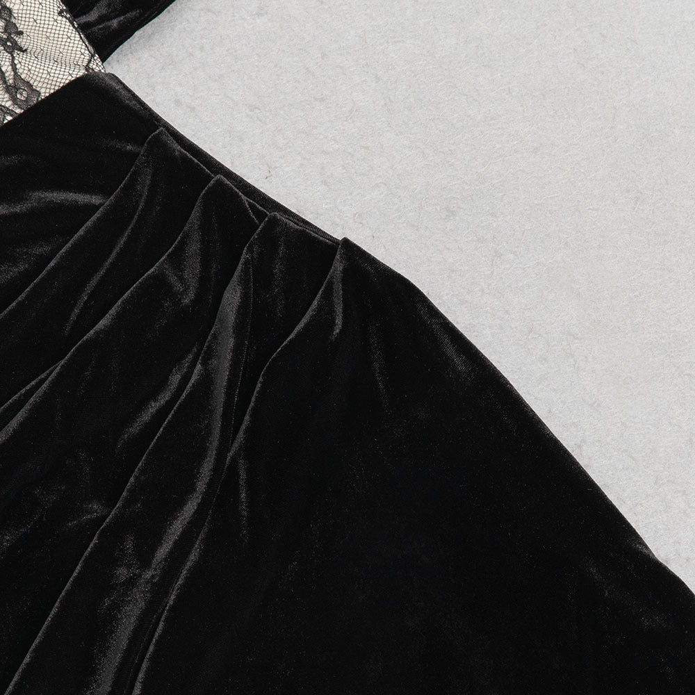 Female Noble Elegant Sexy Shawl Split Dress aclosy