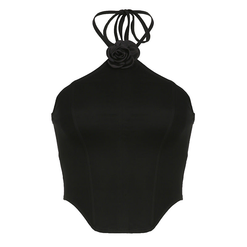 Back Slim Fit Fish Bone Bottom Top Aclosy