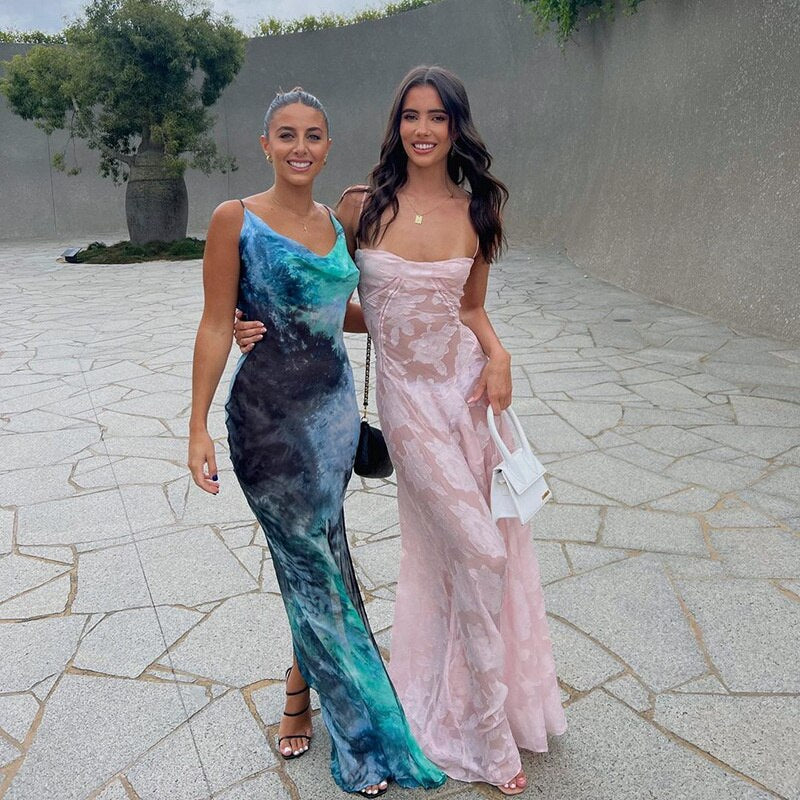 Women's Fashion Tube Top Off Collar Elegant Evening Dress aclosy