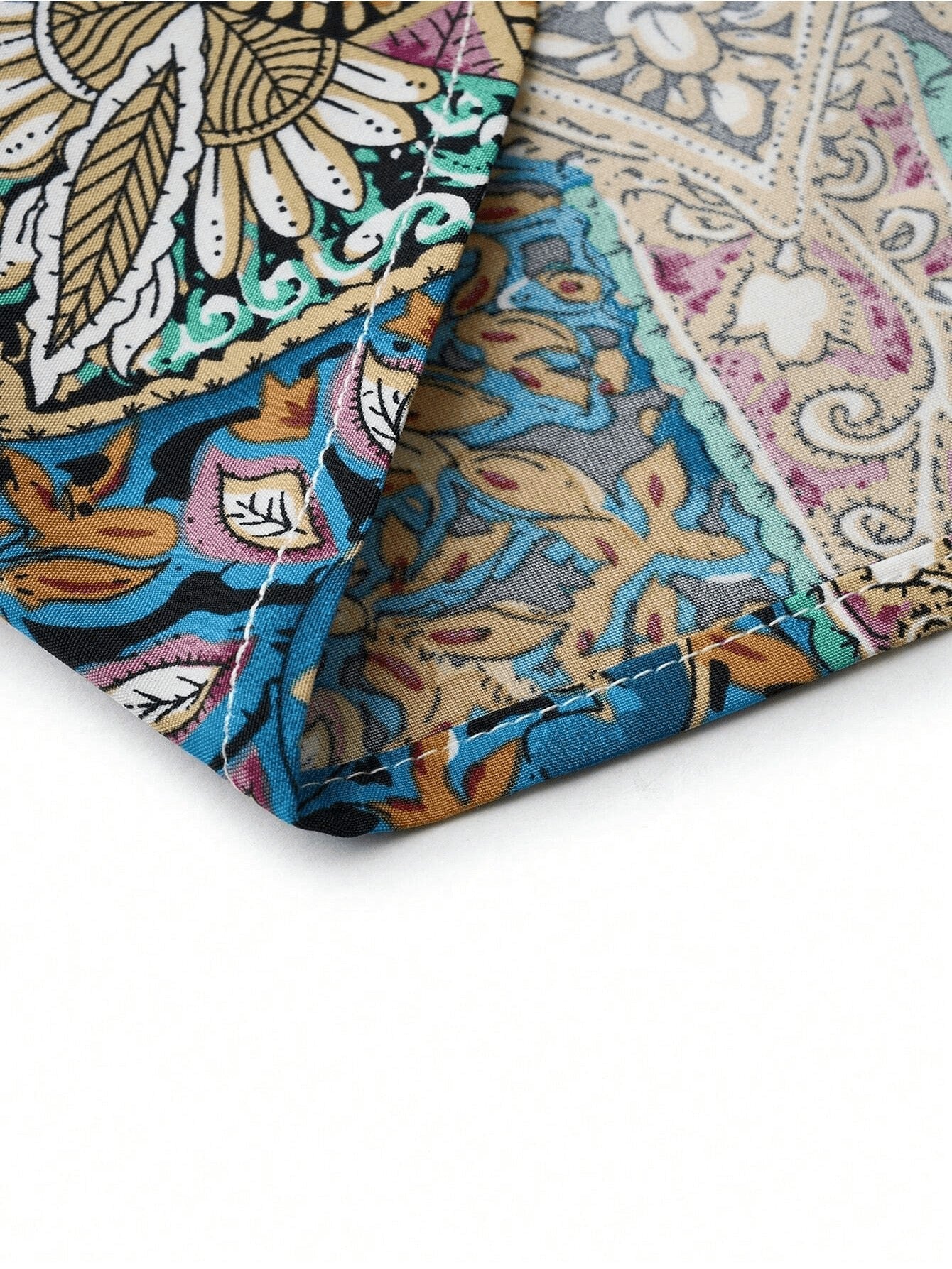 Women Print Maxi Dress High Waisted Cross Halter Neck With Tie Detail,Flowing Vacation Gown In Teal, Blue-Green & Brown Paisley Pattern, Machine Washable, Summer Fashion Decorative Tie Detail Aclosy overseas