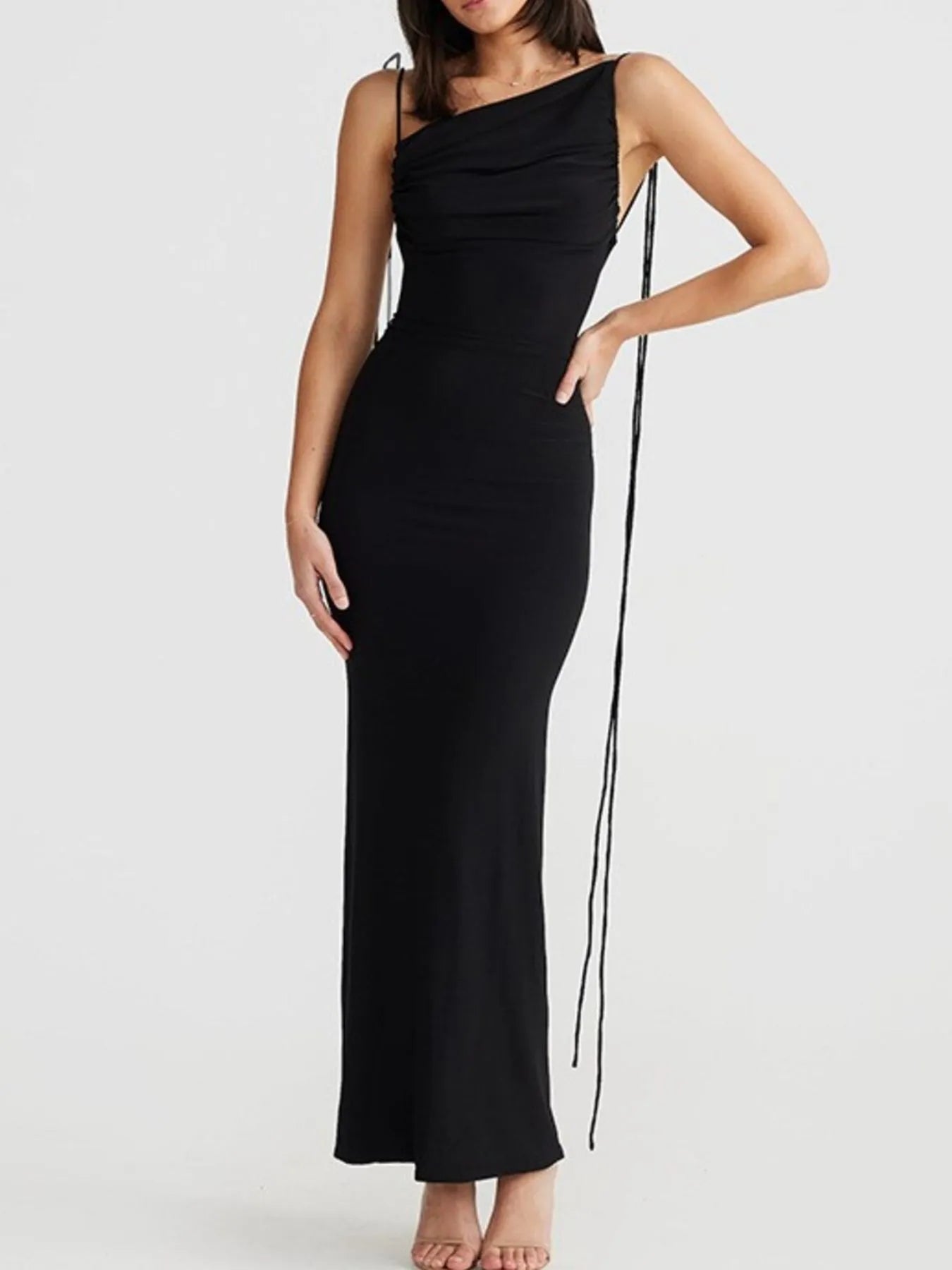 strapless maxi dresses for women Yahir Strapless Maxi Dress | Navy | Womens