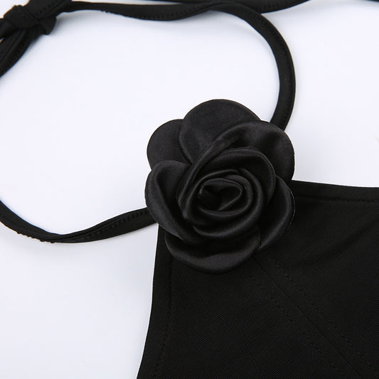 Back Slim Fit Fish Bone Bottom Top Aclosy