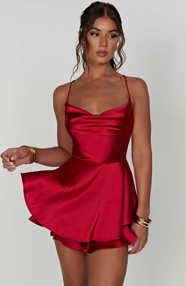 Halter Satin Backless Straps A Swing Dress Summer Sexy Temperament Elegant Celebrity Style Short Dress Aclosy