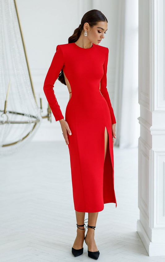 Guest High Split Long Dress aclosy