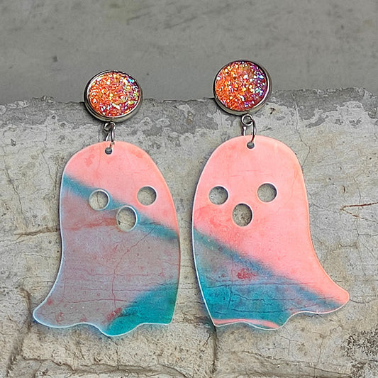 Ghost Shape Acrylic Dangle Earrings Trendsi