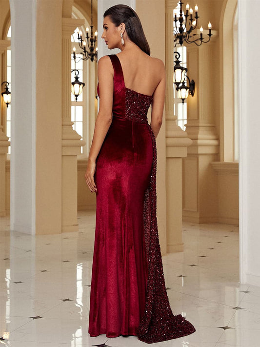 Host Single Strapless Evening Dress aclosy