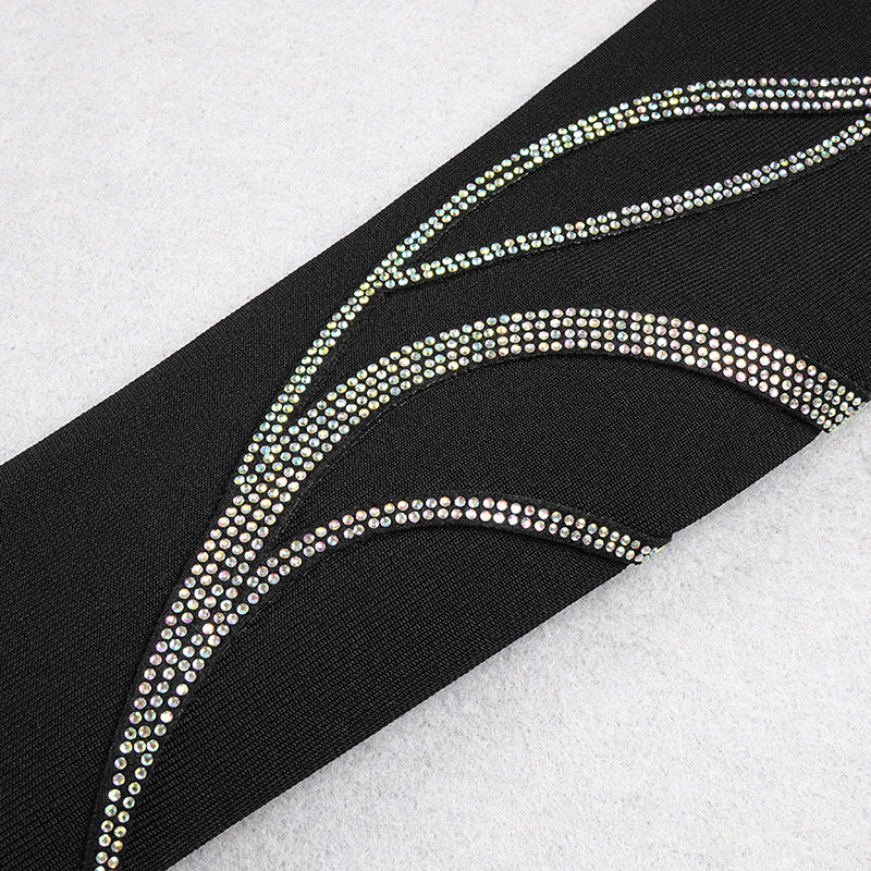 Sheia Off Shoulder Maxi Bandage Dress aclosy