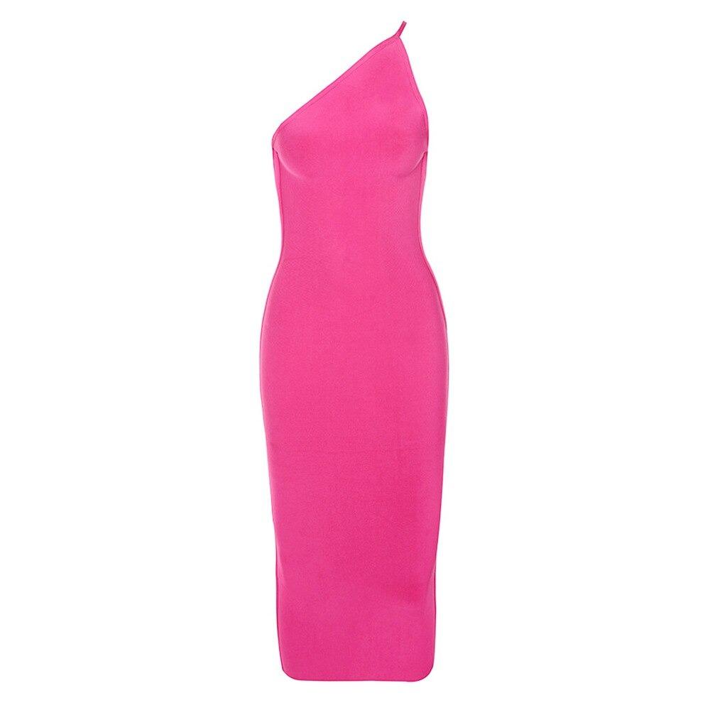 One-shoulder Bandage Dress aclosy