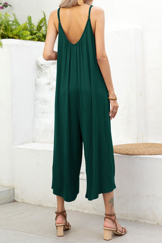 Spaghetti Strap Scoop Neck Jumpsuit Trendsi