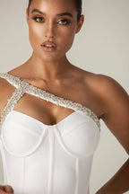 Crystal cocktail Dress aclosy