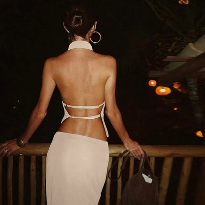 Sleeveless Vest Slim Fit Long Dress Suit