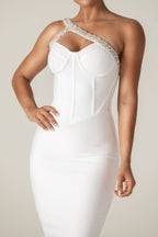 Crystal cocktail Dress aclosy