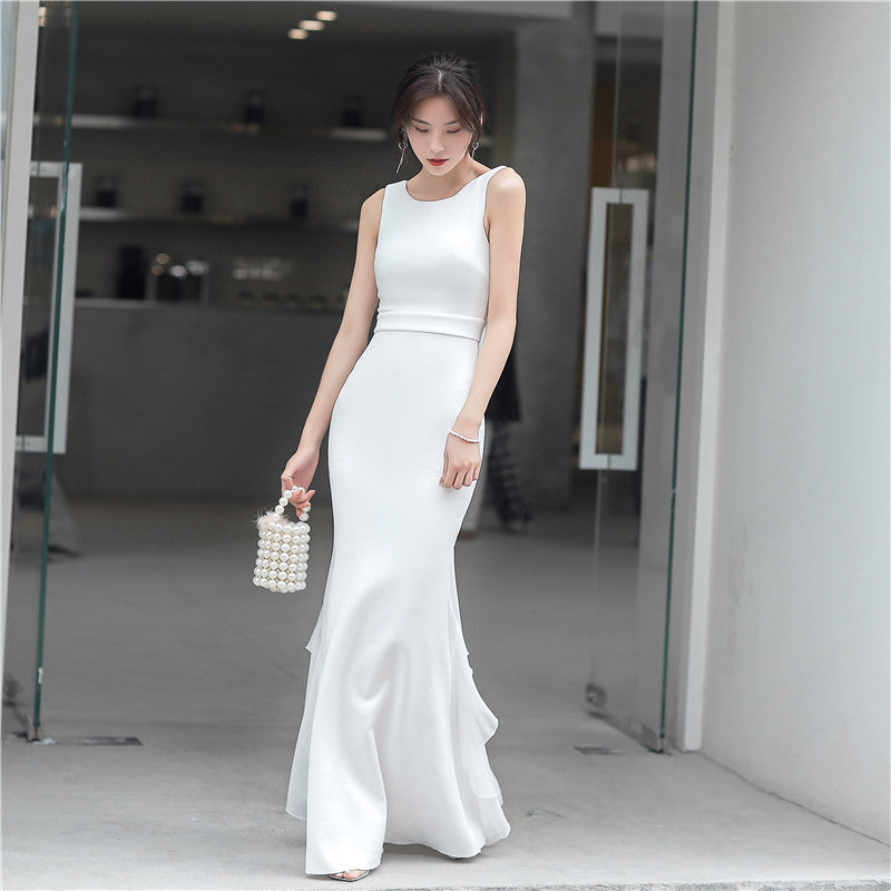 Fashion Temperament Fishtail Toasting Dress Aclosy