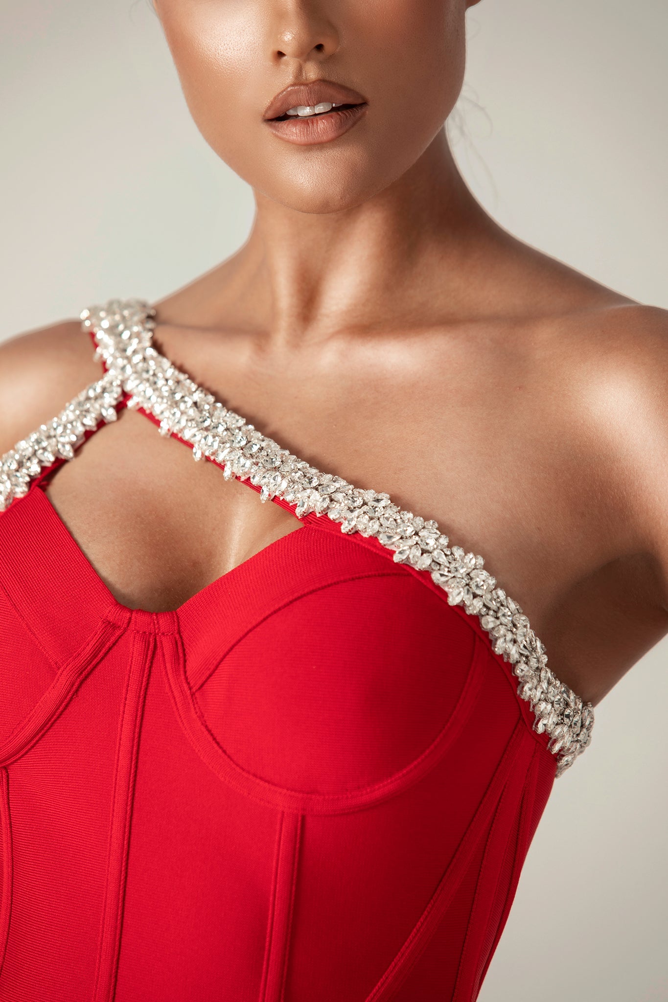 Crystal cocktail Dress aclosy