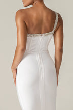 Crystal cocktail Dress aclosy