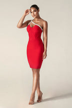 Crystal cocktail Dress aclosy