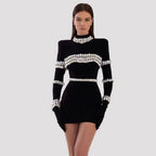 Women's Fashion Rhinestone Bandage Dress aclosy