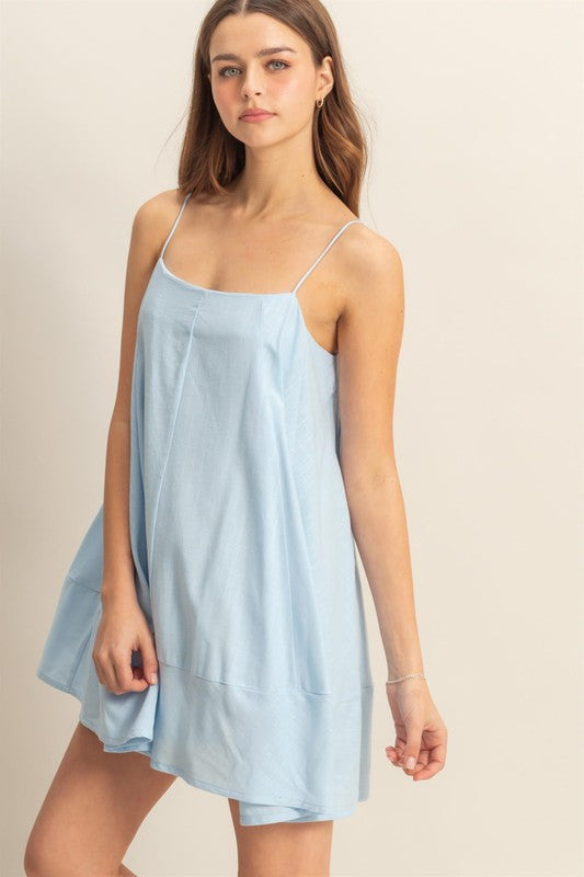 HYFVE A-Line Flowy Mini Cami Dress with Pockets