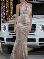 Evelny Velvet Maxi Dress