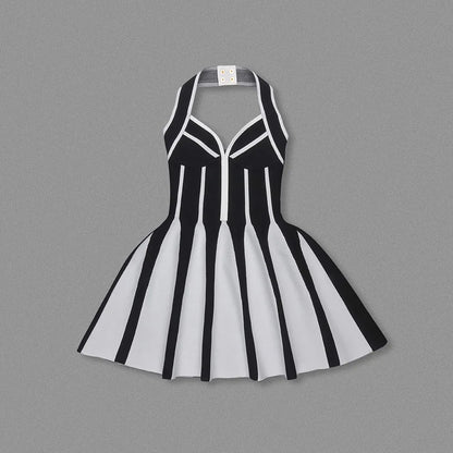 Vlora Halter Sleeveless Bandage Mini Dress