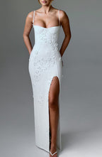 ALANA MAXI DRESS-LINED-BLACK aclosy