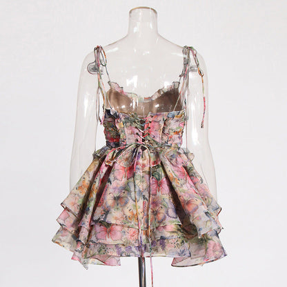 High Waist Design Short Dress Women #aclosyESL