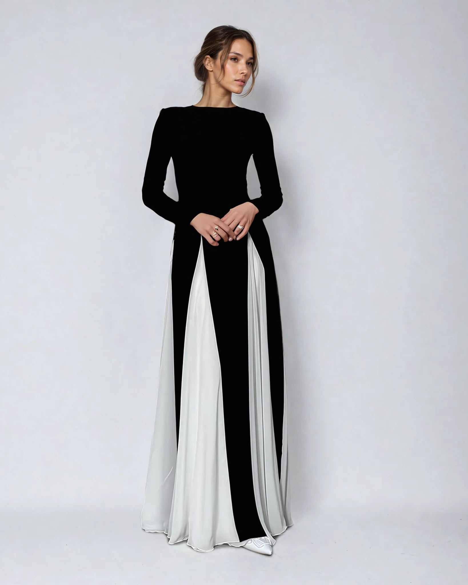 Aleka Sling Sleeved Maxi Dress – Aclosy