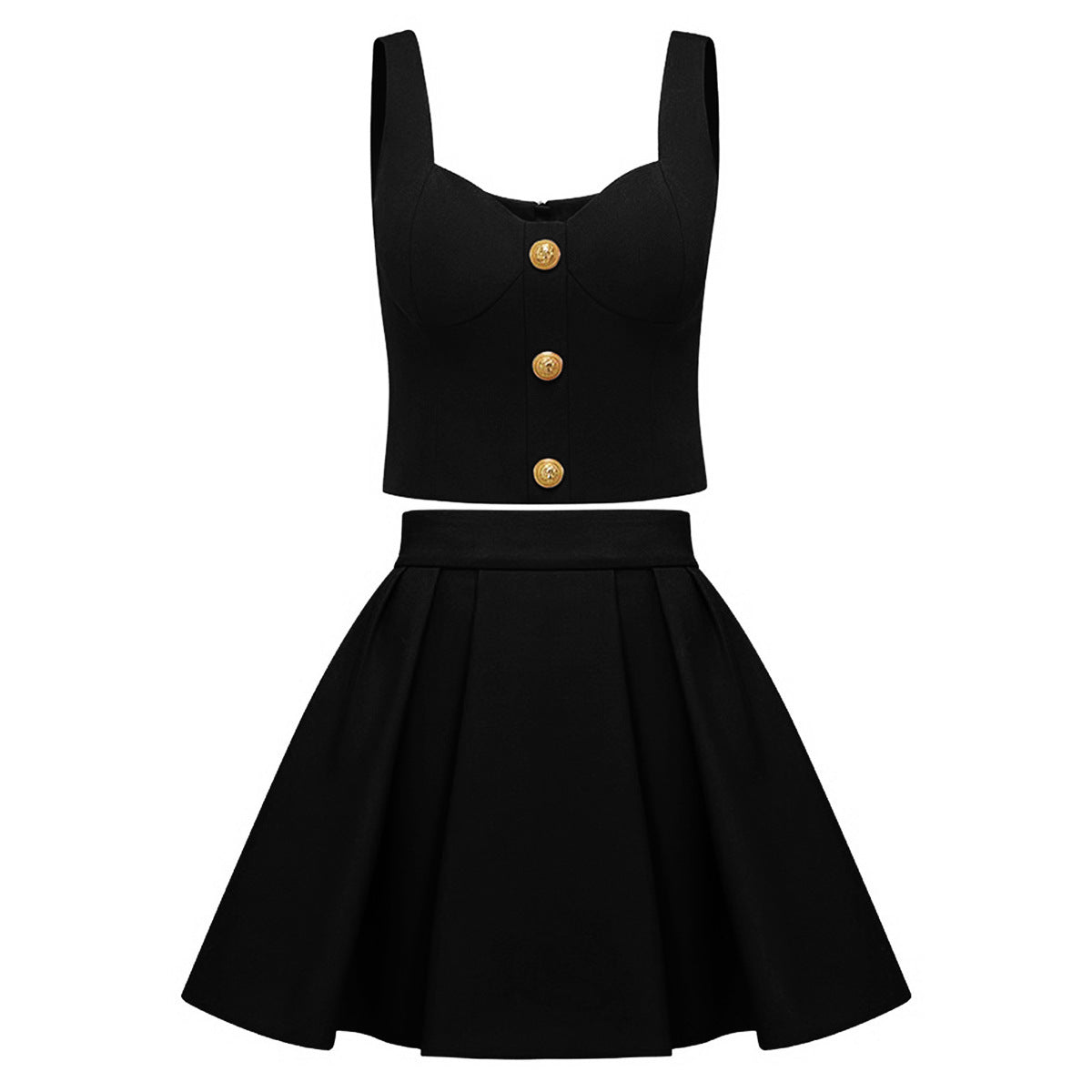 Elegant And Sexy Sleeveless Short Vest Corset Skirt #aclosyESL