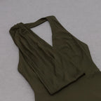 Alana Halter Backless Knitted Bandage Dress