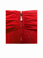 Off-shoulder Long Slit White Bandage Dress Aclosy