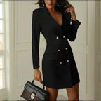 Tara V-Neck Blazer Mini Dress