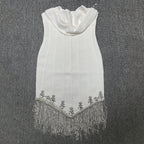 Tassel Tube Top Bandage Dress