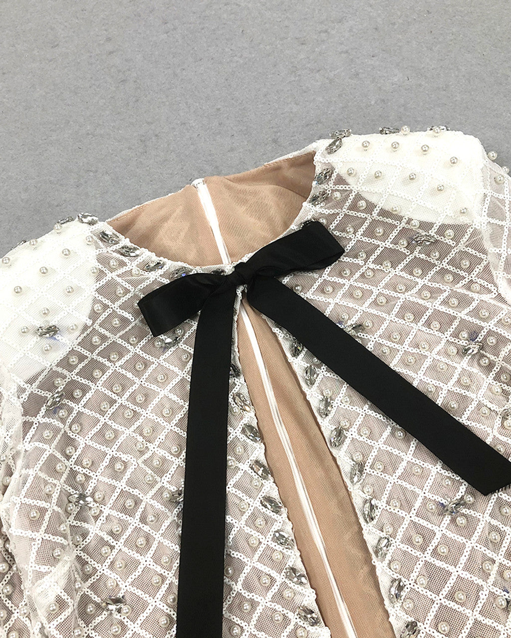 GARINA ELEGANT MINI RHINESTONE DRESS