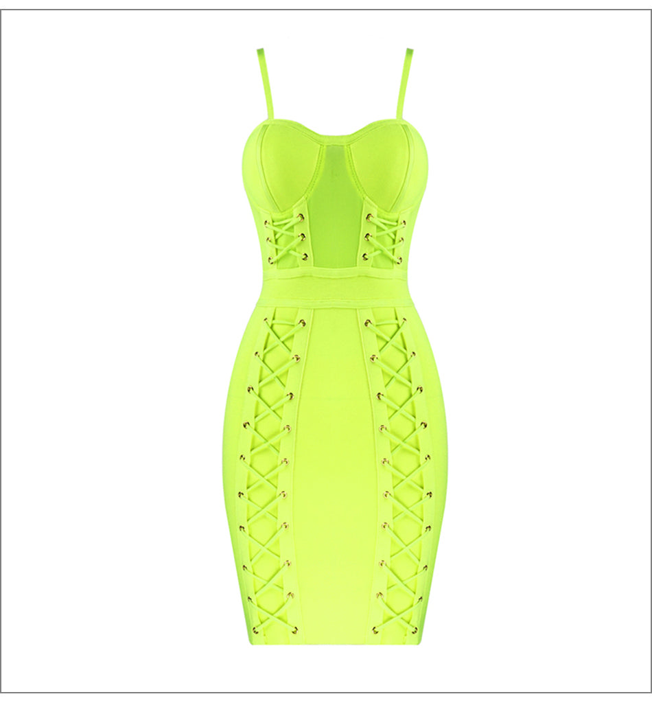 Bandage dress with dress aclosy