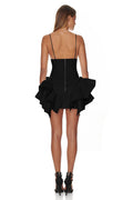 European and American Women's Dress with Sexy Multi-Layer Flounce Skirt Aclosy