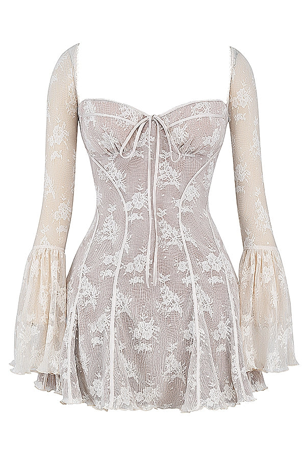 Alyia Chic Lace Corset Dress
