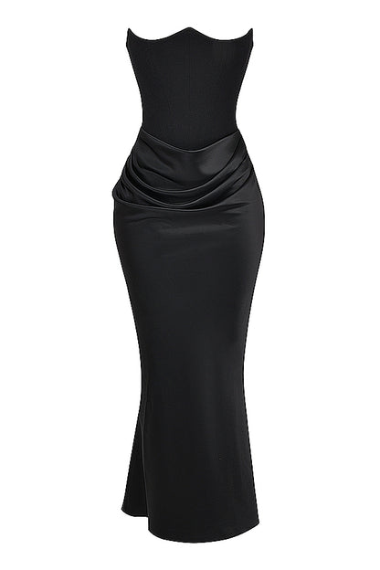 SERAPHINA CORSET SATIN ELEGANCE DRESS