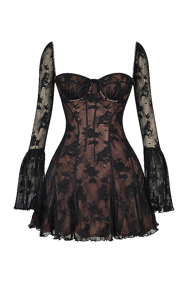 Alyia Chic Lace Corset Dress
