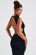 ALESA MIDI BACKLESS DRESS