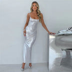 Sling Off-neck Slim Fit Temperament Sheath Dress aclosy