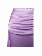 Off-shoulder Long Slit White Bandage Dress Aclosy