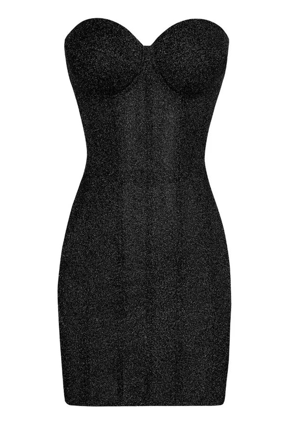 Celestial Sparkle Corset Mini Dress