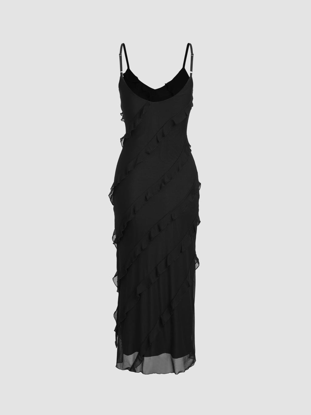 Diablo -lorion Edge Sexy Split Camisole Dress Female 2023 Summer European And American Vacation Style Fashion Small Black Skirt aclosy