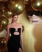 Elegant Black Cutout Maxi Dress