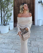 ALLURE BOUCLE MAXI DRESS