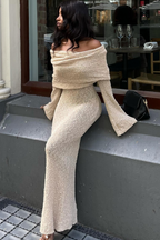 ALLURE BOUCLE MAXI DRESS